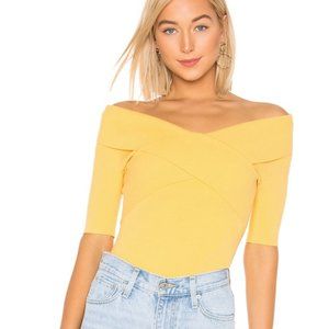 Bailey44 Fitted yellow top